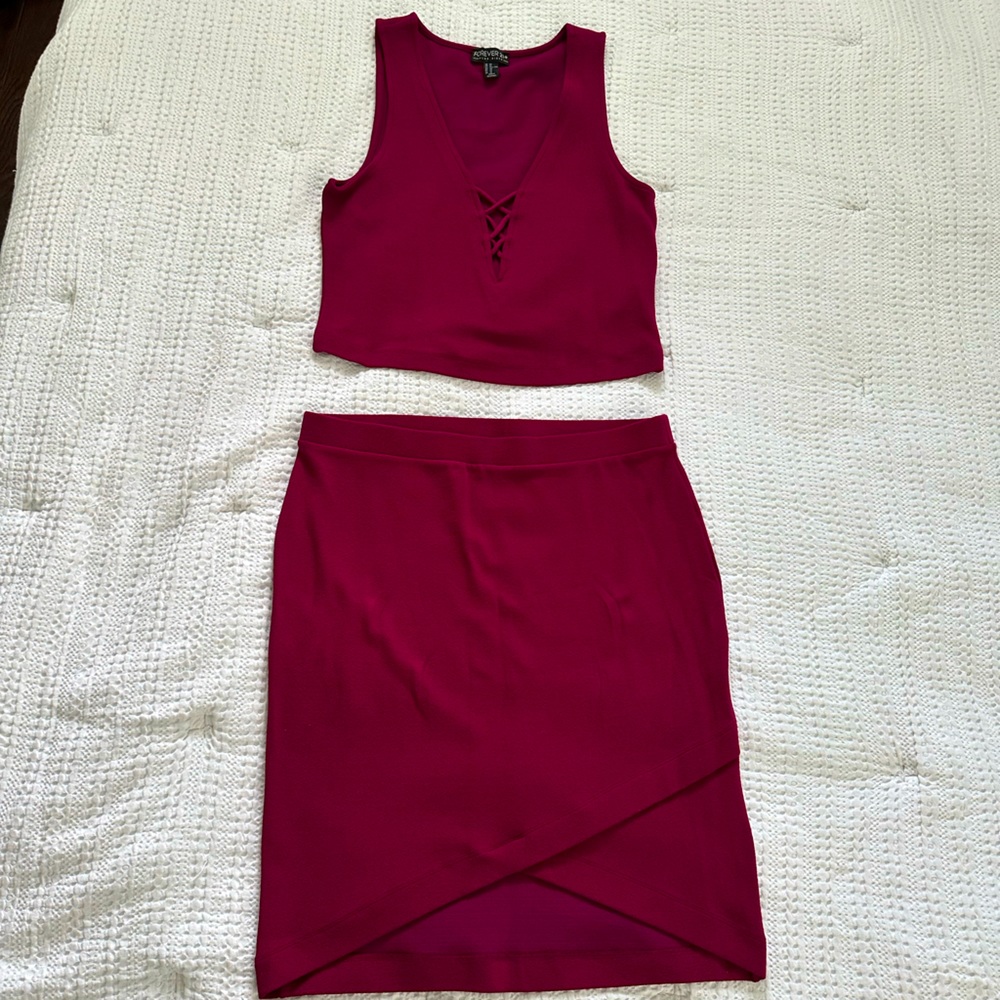 Forever 21 Two piece set aubergine Size 2X